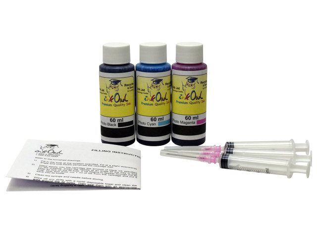 60ml Photo Color Kit for use with CANON CL-52 and BCI-3 cartridges